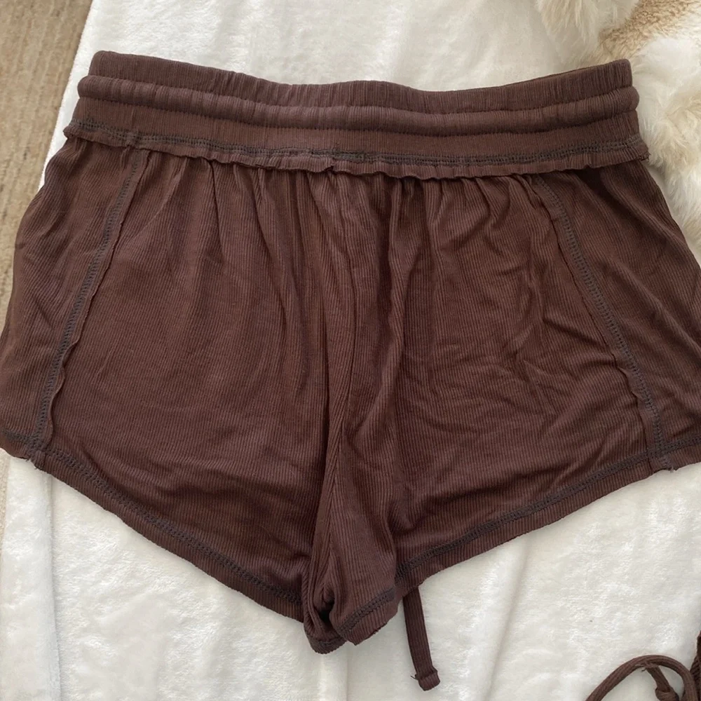 Urban Outfitters Out From Under Sweet Dreams Brown Lounge Shorts